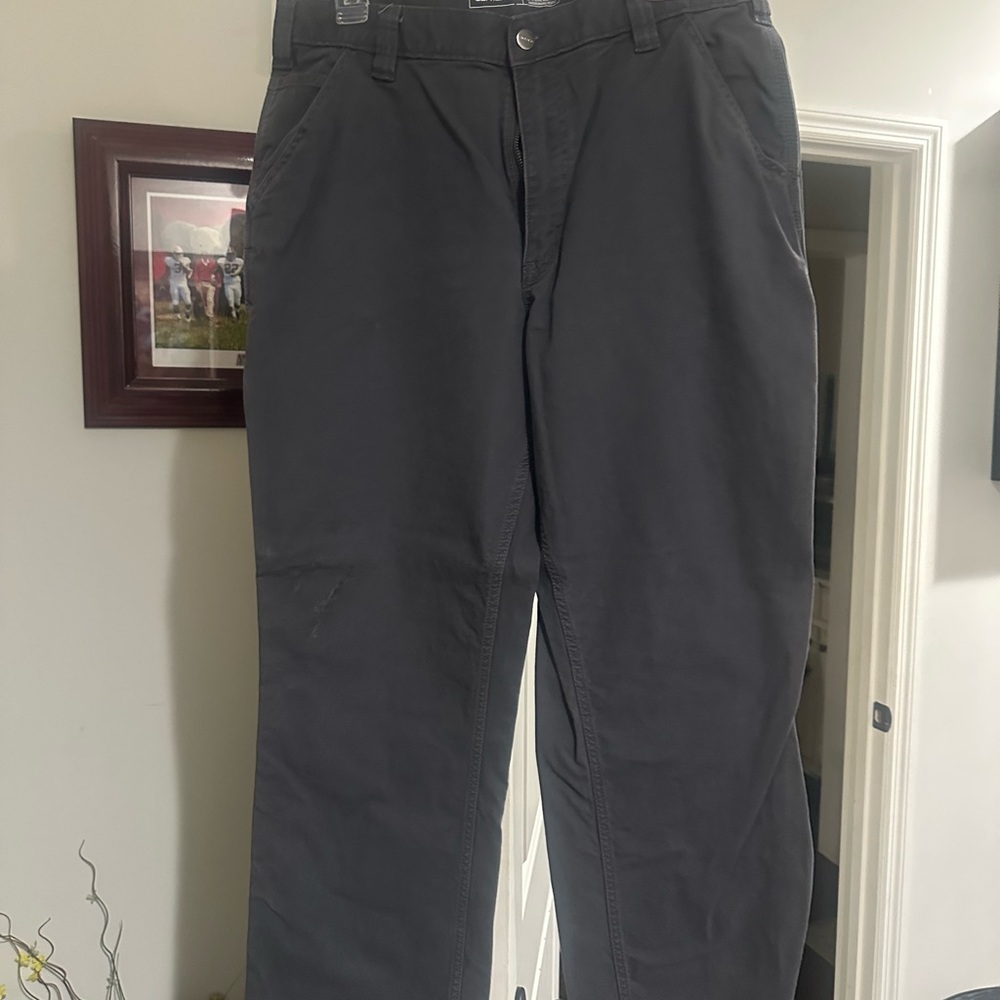 Carhartt Gray Chinos Durable Cotton Blend